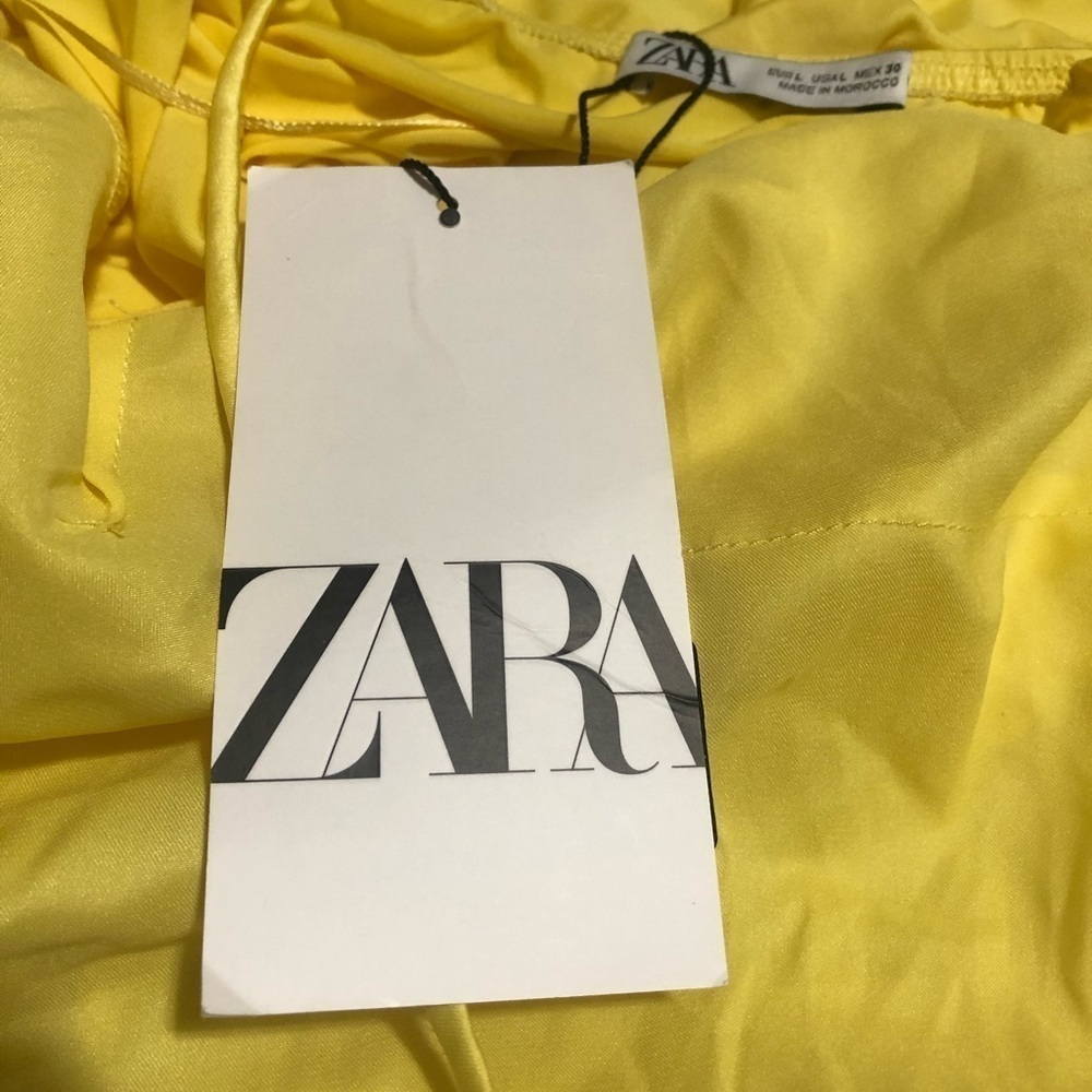 Zara high neck yellow ruffle tank - Picture 8 of 9
